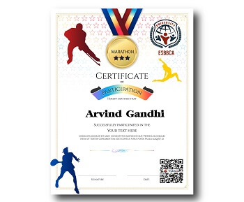 Digital sports certificate