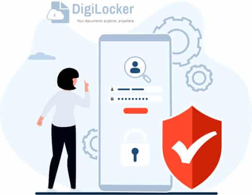 Illustration of Digital Credential Platform with KYC digilocker integration